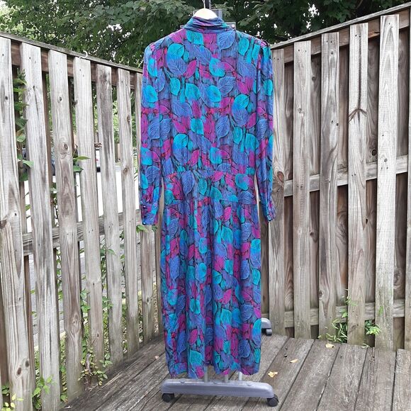 Vintage Patty O'Neil by Monique Robidoux Secretary Midi Dress Size 10 - Picture 4 of 12